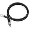 Spartan Power Single Black 1 ft 1/0 AWG Battery Cable with 3/8" Ring Terminals SINGLEBLACK0AWG1FT38